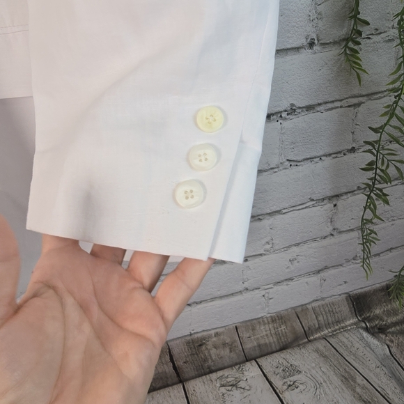 INC International Concepts White Linen Blend Men's Blazer XL EUC - Picture 5 of 12
